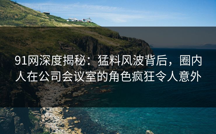91网深度揭秘：猛料风波背后，圈内人在公司会议室的角色疯狂令人意外